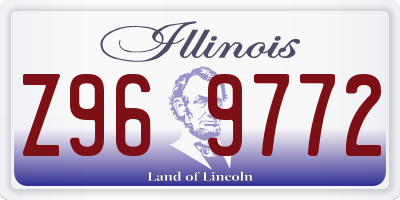 IL license plate Z969772