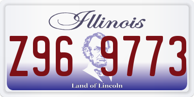 IL license plate Z969773