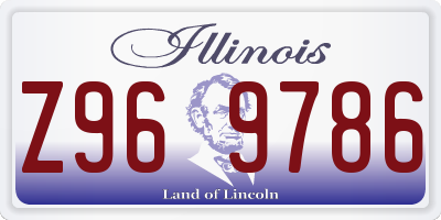 IL license plate Z969786