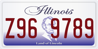 IL license plate Z969789