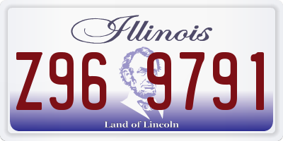 IL license plate Z969791