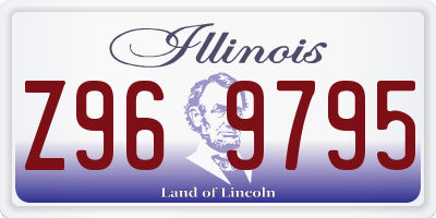IL license plate Z969795