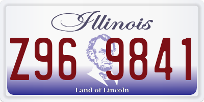 IL license plate Z969841