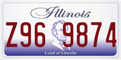 IL license plate Z969874