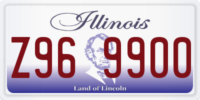 IL license plate Z969900