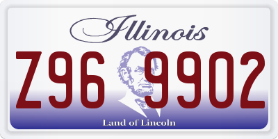 IL license plate Z969902