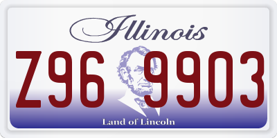 IL license plate Z969903