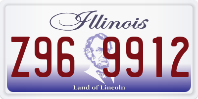 IL license plate Z969912