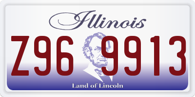 IL license plate Z969913