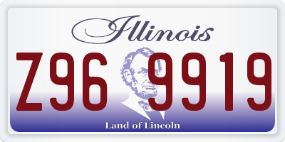 IL license plate Z969919