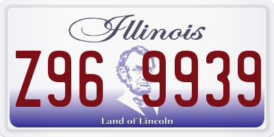 IL license plate Z969939