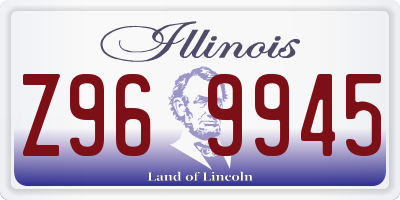 IL license plate Z969945