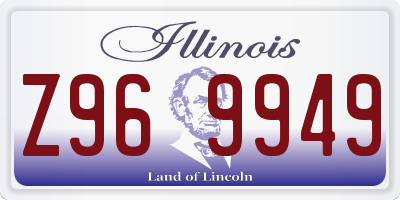 IL license plate Z969949