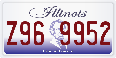 IL license plate Z969952