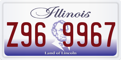 IL license plate Z969967