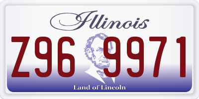 IL license plate Z969971