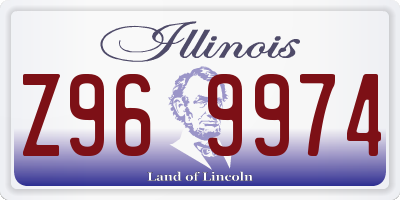 IL license plate Z969974