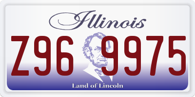 IL license plate Z969975
