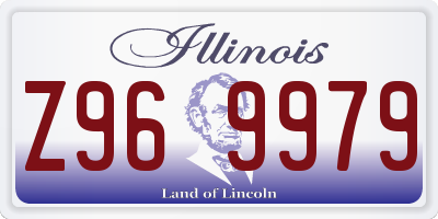 IL license plate Z969979