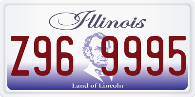IL license plate Z969995