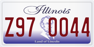 IL license plate Z970044