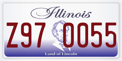 IL license plate Z970055