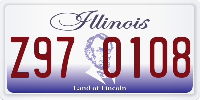IL license plate Z970108