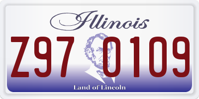 IL license plate Z970109