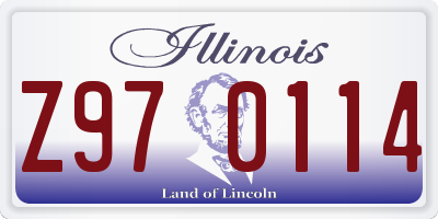 IL license plate Z970114