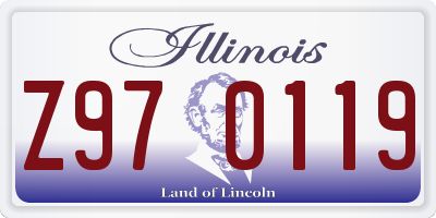IL license plate Z970119