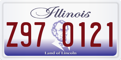 IL license plate Z970121