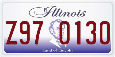 IL license plate Z970130