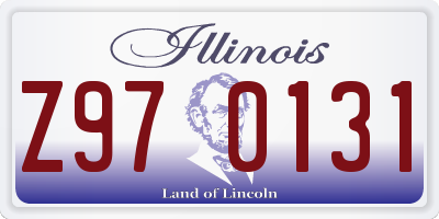 IL license plate Z970131