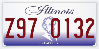 IL license plate Z970132
