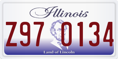 IL license plate Z970134