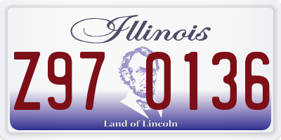 IL license plate Z970136