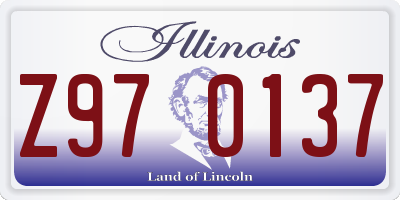 IL license plate Z970137