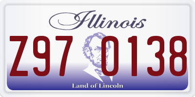 IL license plate Z970138