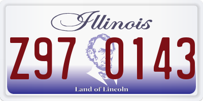 IL license plate Z970143