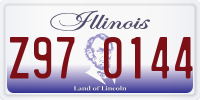 IL license plate Z970144
