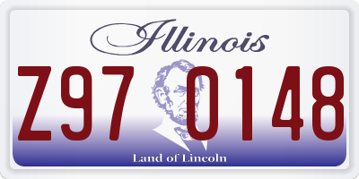 IL license plate Z970148