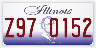 IL license plate Z970152
