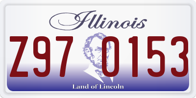 IL license plate Z970153