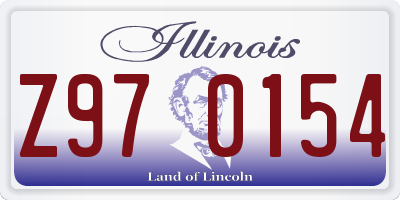 IL license plate Z970154