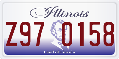 IL license plate Z970158