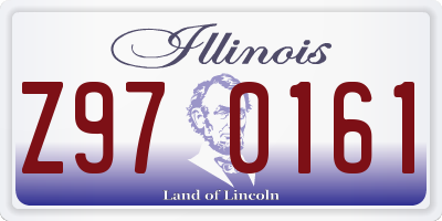 IL license plate Z970161
