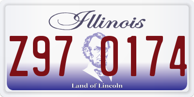 IL license plate Z970174