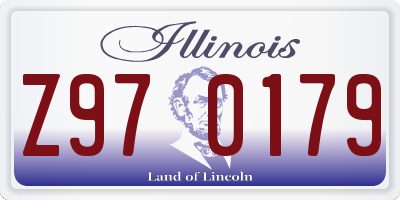 IL license plate Z970179