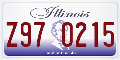 IL license plate Z970215