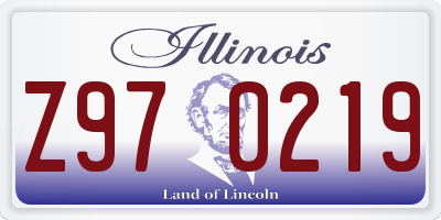 IL license plate Z970219
